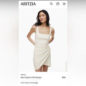 NWT Wilfred Saturn Mini dress in Basalt Gray